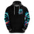 Rose Skull Zip Hoodie She Whispered Back Iam The Storm - Wonder Print Shop