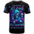 Rose Skull T Shirt I'm Never Alone My Demon Are With Me 24/7 - Wonder Print Shop