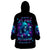 Rose Skull Wearable Blanket Hoodie I'm Never Alone My Demon Are With Me 24/7 - Wonder Print Shop