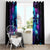 Rose Skull Window Curtain I'm Never Alone My Demon Are With Me 24/7 - Wonder Print Shop
