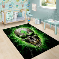 Thunder Skull Area Rug I'm Not Anti-Social I Must Not User Friendly - Wonder Print Shop