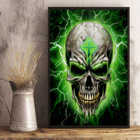 Thunder Skull Canvas Wall Art I'm Not Anti-Social I Must Not User Friendly - Wonder Print Shop