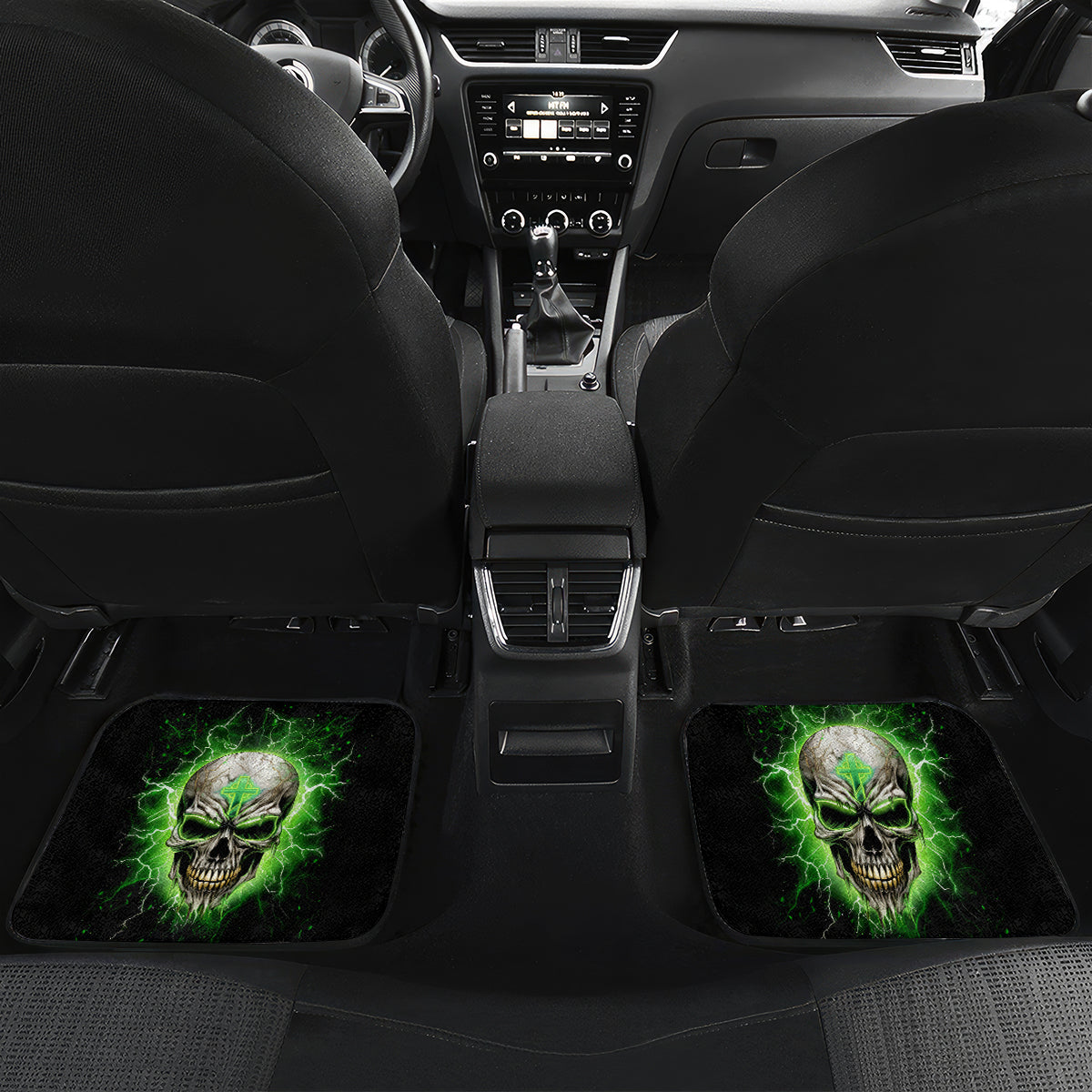 Thunder Skull Car Mats I'm Not Anti-Social I Must Not User Friendly - Wonder Print Shop