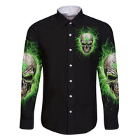 Thunder Skull Family Matching Mermaid Dress and Hawaiian Shirt I'm Not Anti-Social I Must Not User Friendly - Wonder Print Shop