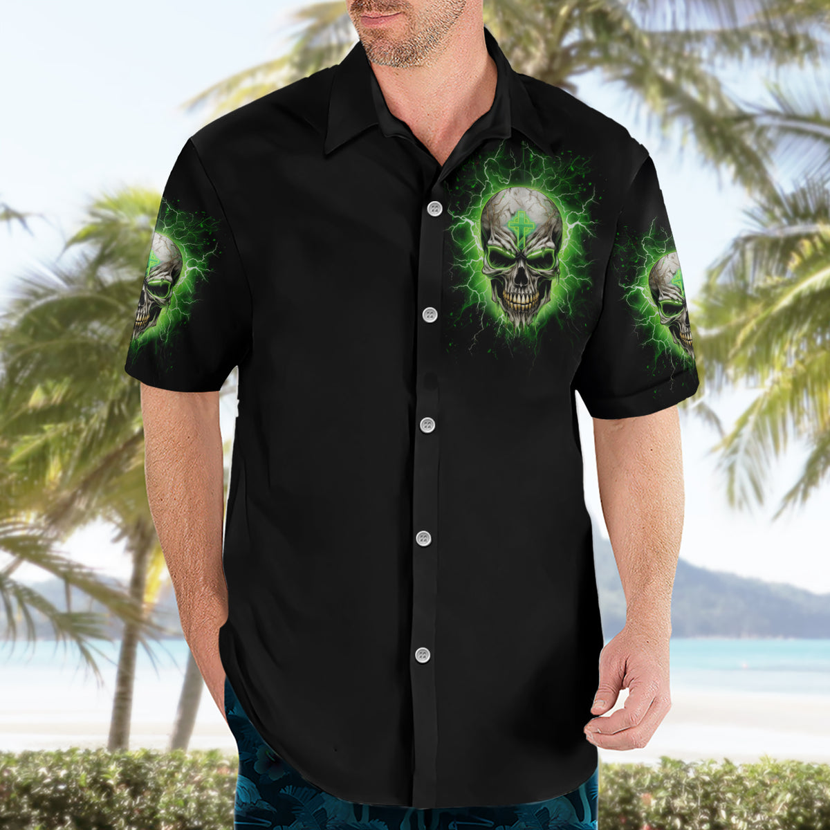 Thunder Skull Hawaiian Shirt I'm Not Anti-Social I Must Not User Friendly - Wonder Print Shop