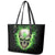 Thunder Skull Leather Tote Bag I'm Not Anti-Social I Must Not User Friendly - Wonder Print Shop