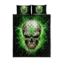 Thunder Skull Quilt Bed Set I'm Not Anti-Social I Must Not User Friendly - Wonder Print Shop