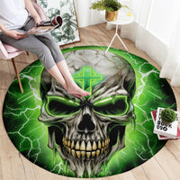 Thunder Skull Round Carpet I'm Not Anti-Social I Must Not User Friendly
