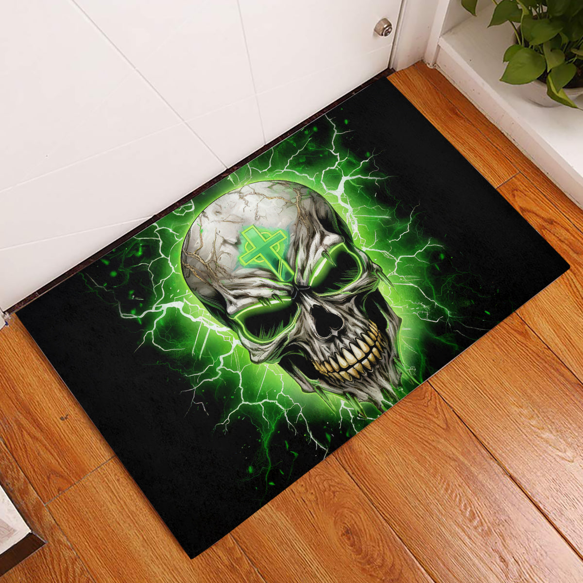 Thunder Skull Rubber Doormat I'm Not Anti-Social I Must Not User Friendly - Wonder Print Shop