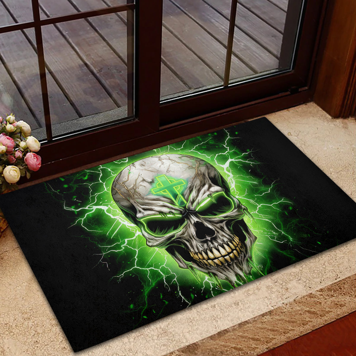 Thunder Skull Rubber Doormat I'm Not Anti-Social I Must Not User Friendly - Wonder Print Shop