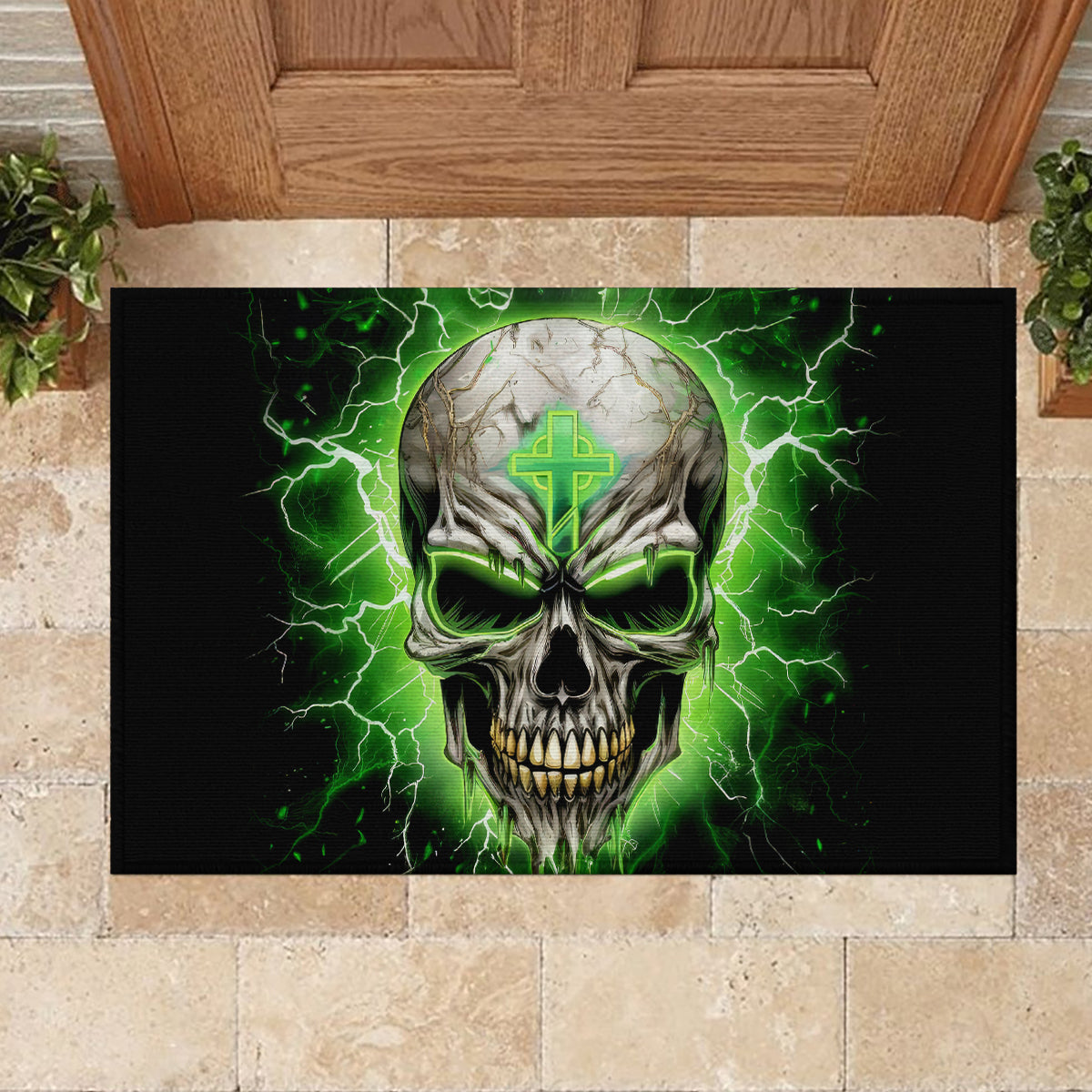 Thunder Skull Rubber Doormat I'm Not Anti-Social I Must Not User Friendly - Wonder Print Shop