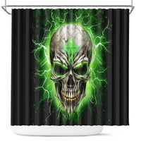 Thunder Skull Shower Curtain I'm Not Anti-Social I Must Not User Friendly