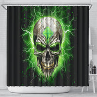 Thunder Skull Shower Curtain I'm Not Anti-Social I Must Not User Friendly