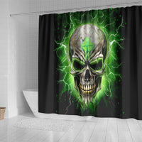 Thunder Skull Shower Curtain I'm Not Anti-Social I Must Not User Friendly