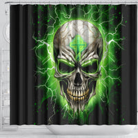 Thunder Skull Shower Curtain I'm Not Anti-Social I Must Not User Friendly