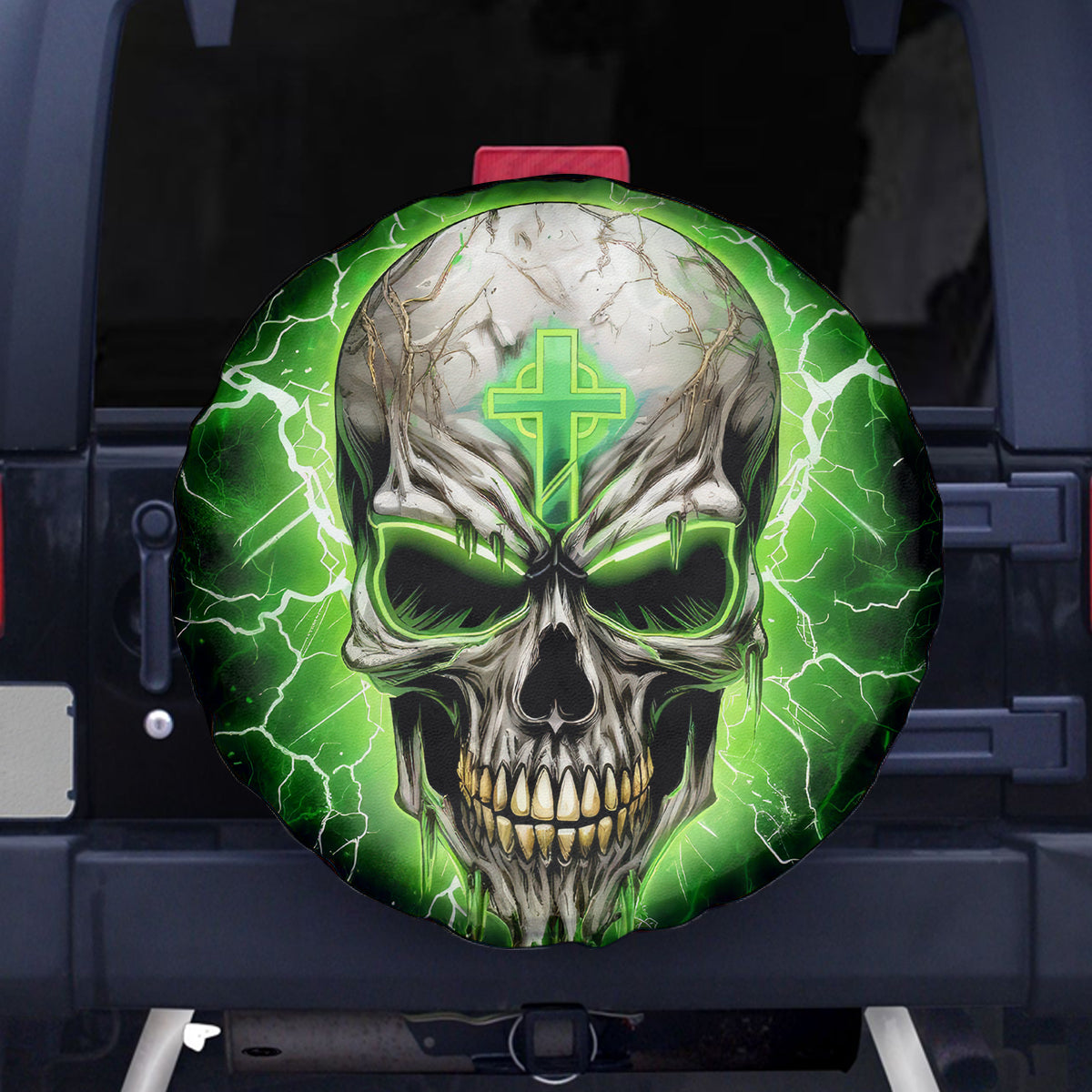 Thunder Skull Spare Tire Cover I'm Not Anti-Social I Must Not User Friendly - Wonder Print Shop