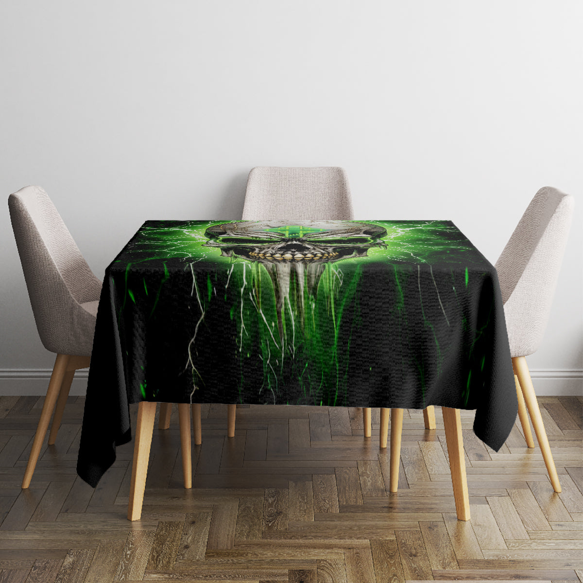 Thunder Skull Tablecloth I'm Not Anti-Social I Must Not User Friendly - Wonder Print Shop