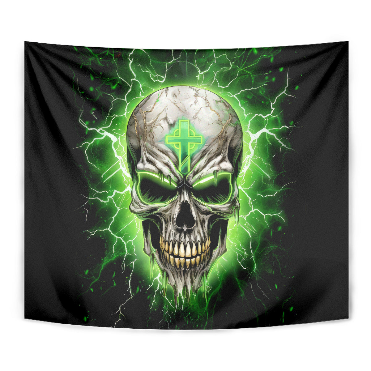 Thunder Skull Tapestry I'm Not Anti-Social I Must Not User Friendly - Wonder Print Shop