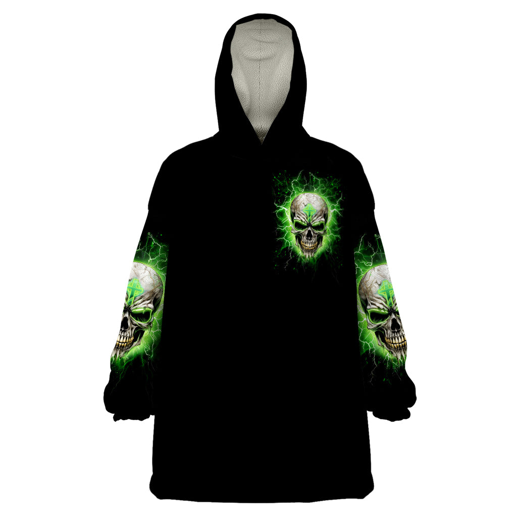 Thunder Skull Wearable Blanket Hoodie I'm Not Anti-Social I Must Not User Friendly - Wonder Print Shop