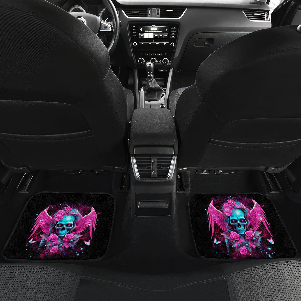 Skull Lady Car Mats In My Next Life I Want To Be The Karma Fairy - Wonder Print Shop