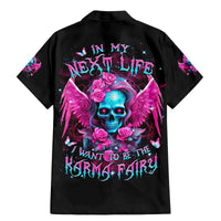 Skull Lady Family Matching Mermaid Dress and Hawaiian Shirt In My Next Life I Want To Be The Karma Fairy - Wonder Print Shop