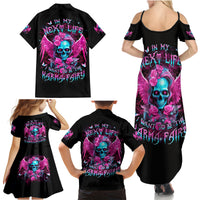 Skull Lady Family Matching Summer Maxi Dress and Hawaiian Shirt In My Next Life I Want To Be The Karma Fairy - Wonder Print Shop