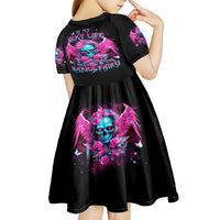 Skull Lady Kid Short Sleeve Dress In My Next Life I Want To Be The Karma Fairy - Wonder Print Shop