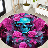 Skull Lady Round Carpet In My Next Life I Want To Be The Karma Fairy
