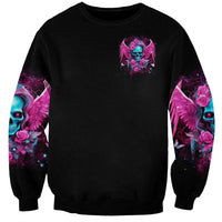 Skull Lady Sweatshirt In My Next Life I Want To Be The Karma Fairy - Wonder Print Shop