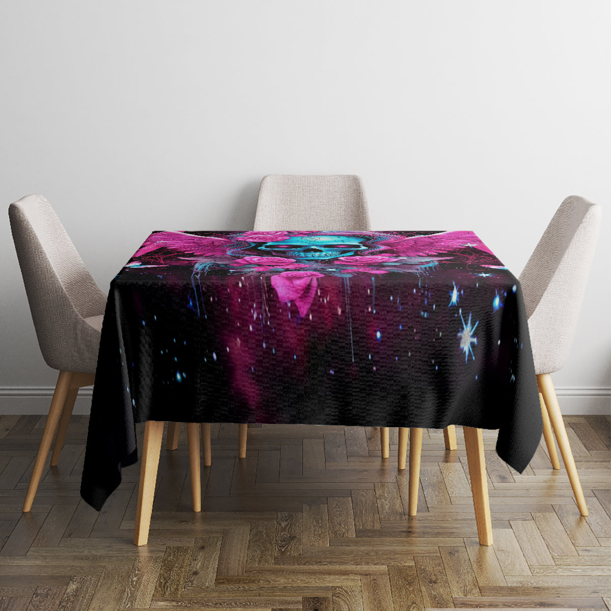 Skull Lady Tablecloth In My Next Life I Want To Be The Karma Fairy - Wonder Print Shop
