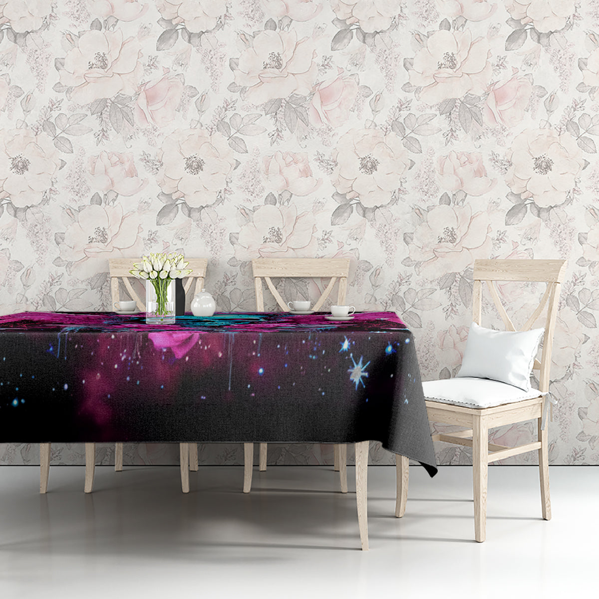 Skull Lady Tablecloth In My Next Life I Want To Be The Karma Fairy - Wonder Print Shop