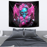 Skull Lady Tapestry In My Next Life I Want To Be The Karma Fairy - Wonder Print Shop