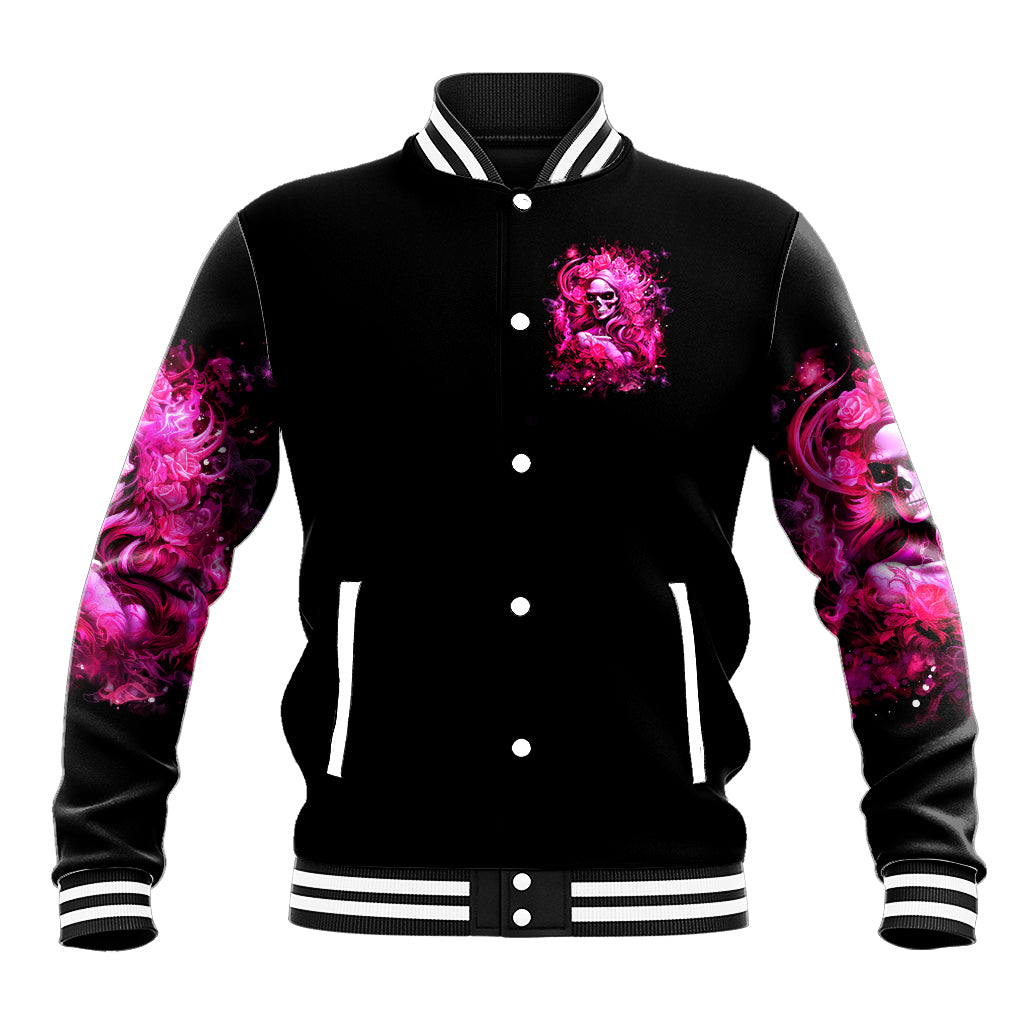 Skull Lady Baseball Jacket Look Hot Be Cold - Wonder Print Shop