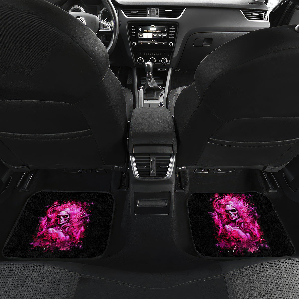 Skull Lady Car Mats Look Hot Be Cold - Wonder Print Shop