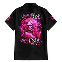 Skull Lady Family Matching Mermaid Dress and Hawaiian Shirt Look Hot Be Cold - Wonder Print Shop