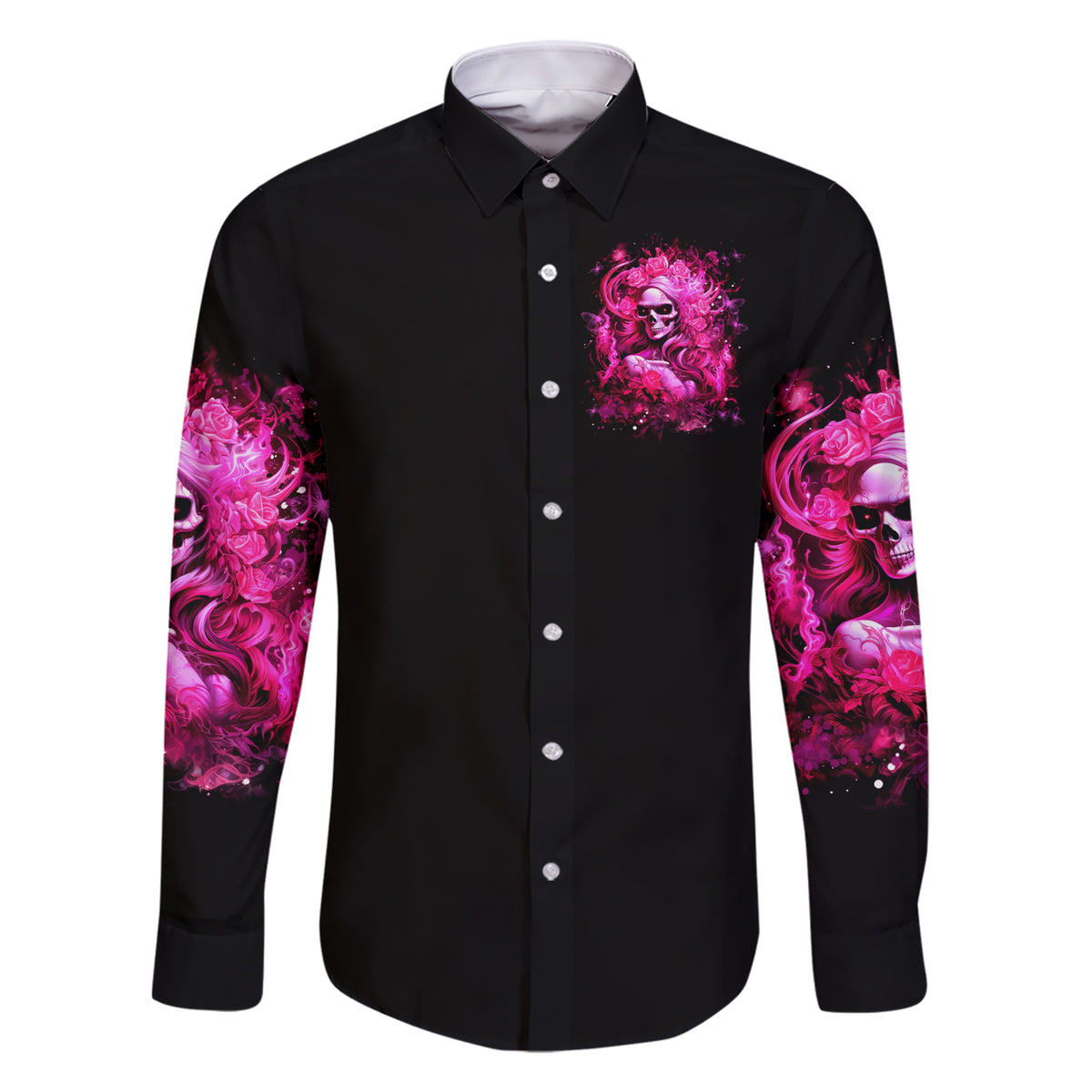 Skull Lady Family Matching Short Sleeve Bodycon Dress and Hawaiian Shirt Look Hot Be Cold - Wonder Print Shop