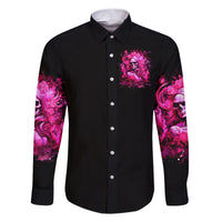 Skull Lady Family Matching Short Sleeve Bodycon Dress and Hawaiian Shirt Look Hot Be Cold - Wonder Print Shop