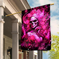 Skull Lady Garden Flag Look Hot Be Cold - Wonder Print Shop