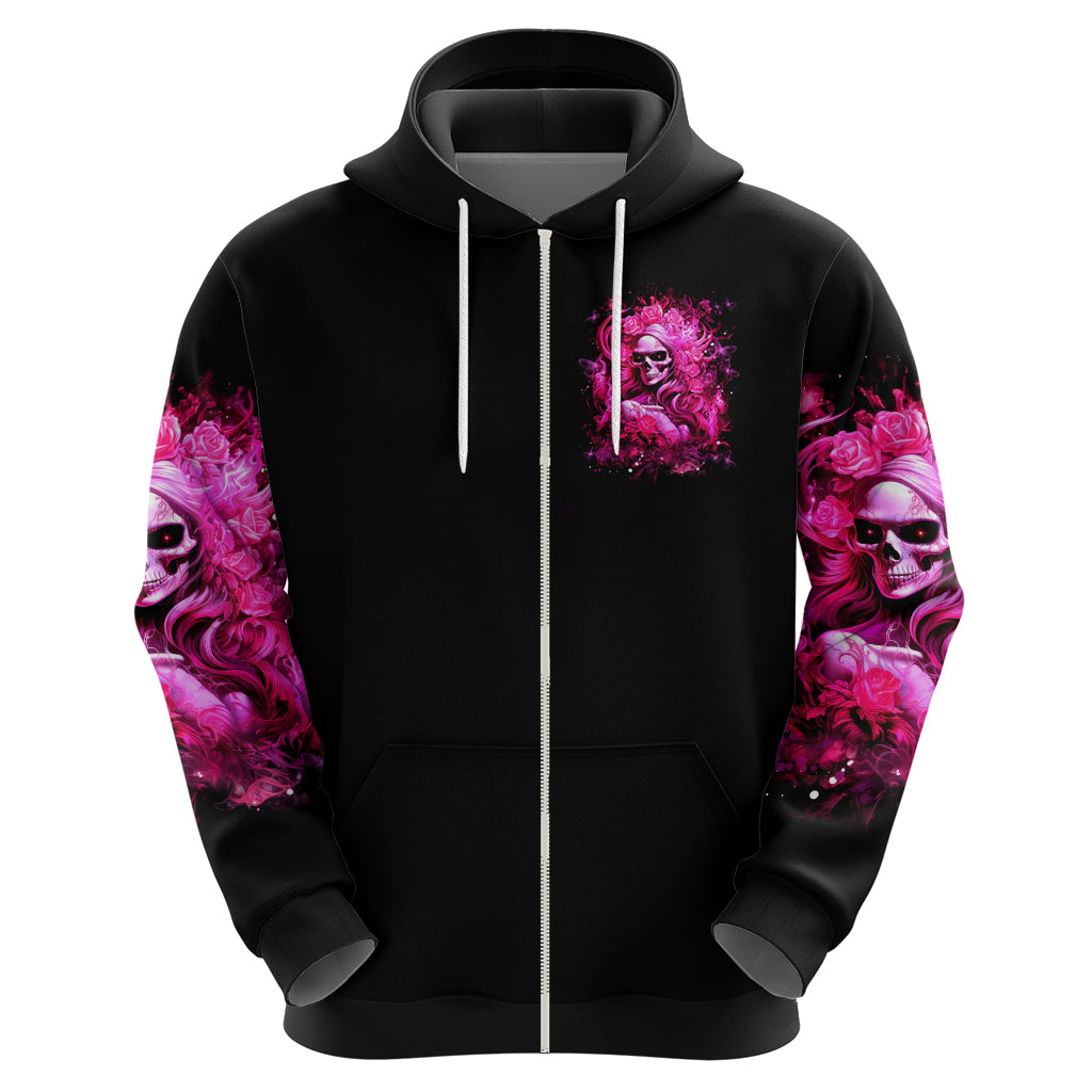 Skull Lady Hoodie Look Hot Be Cold - Wonder Print Shop