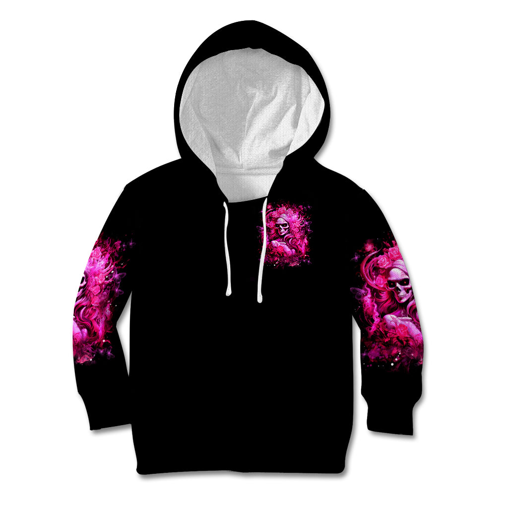 Skull Lady Kid Hoodie Look Hot Be Cold - Wonder Print Shop