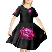 Skull Lady Kid Short Sleeve Dress Look Hot Be Cold - Wonder Print Shop