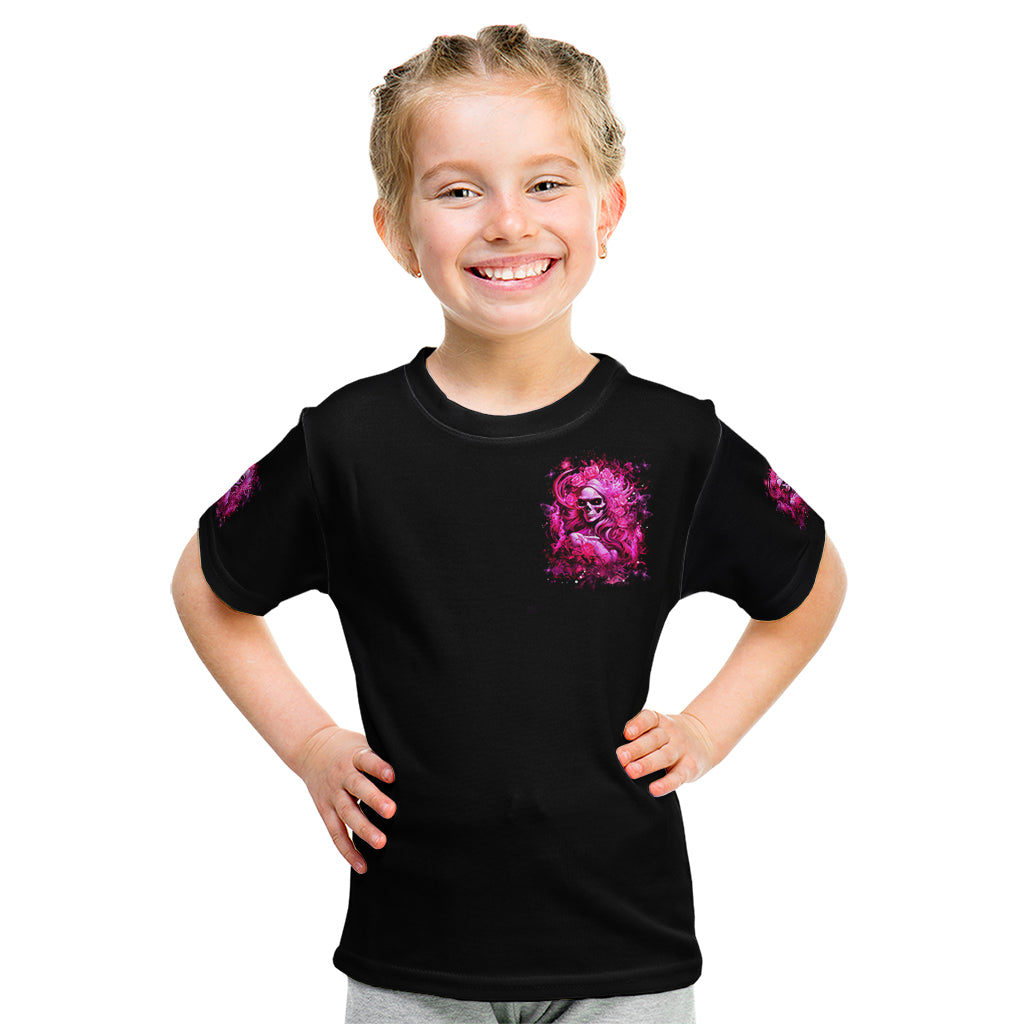 Skull Lady Kid T Shirt Look Hot Be Cold - Wonder Print Shop