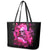 Skull Lady Leather Tote Bag Look Hot Be Cold - Wonder Print Shop