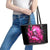 Skull Lady Leather Tote Bag Look Hot Be Cold - Wonder Print Shop