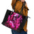 Skull Lady Leather Tote Bag Look Hot Be Cold - Wonder Print Shop