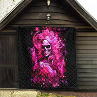 Skull Lady Quilt Look Hot Be Cold - Wonder Print Shop