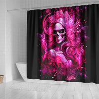Skull Lady Shower Curtain Look Hot Be Cold