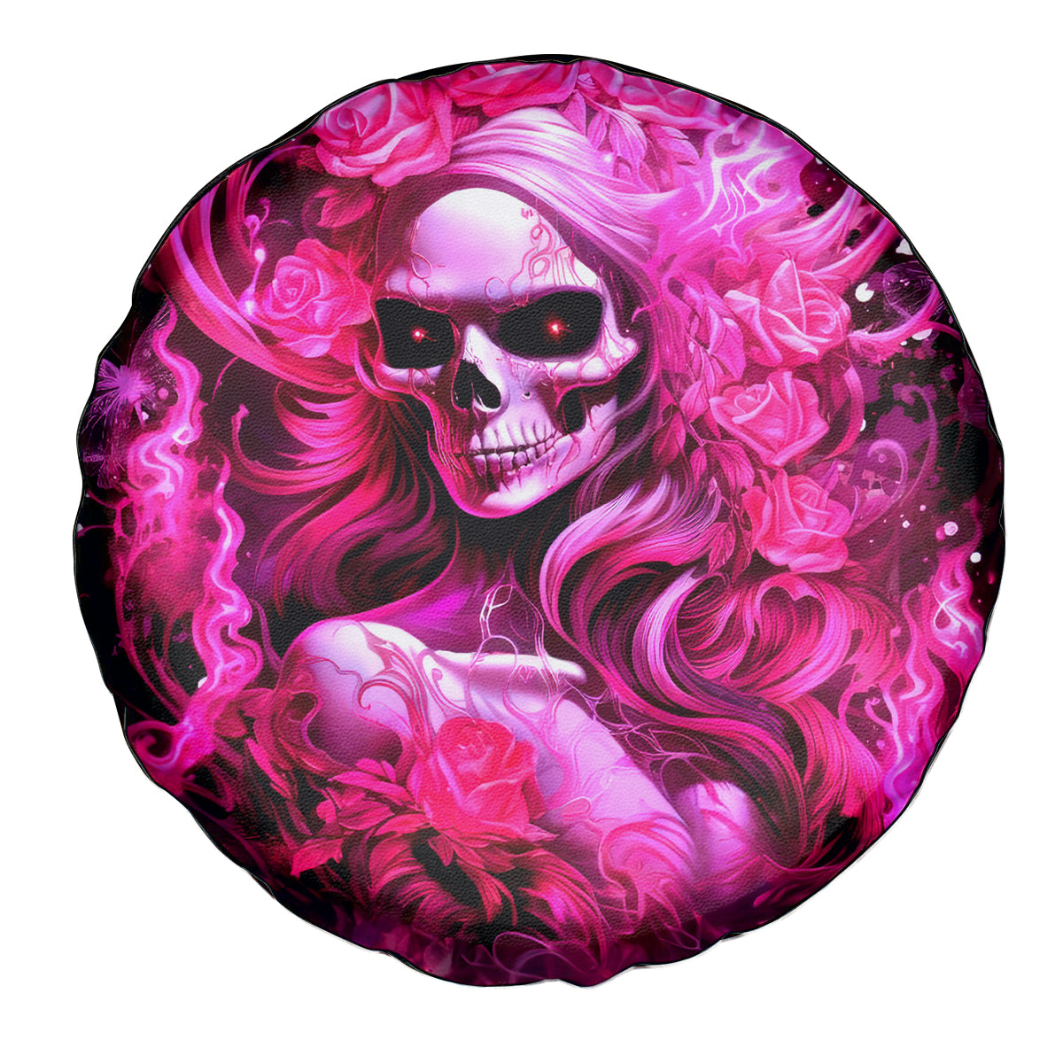 Skull Lady Spare Tire Cover Look Hot Be Cold - Wonder Print Shop