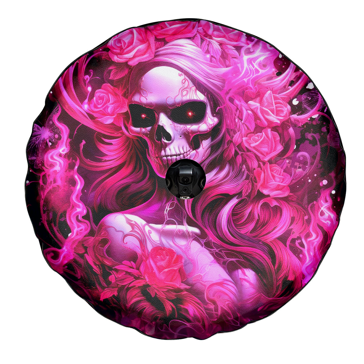 Skull Lady Spare Tire Cover Look Hot Be Cold - Wonder Print Shop