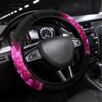 Skull Lady Steering Wheel Cover Look Hot Be Cold - Wonder Print Shop